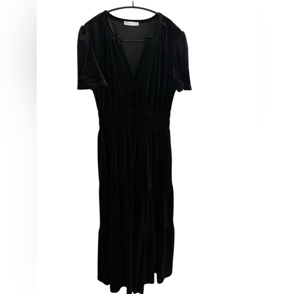 VELVET MAXI DRESS SIZE MEDIUM NWOT - Picture 3 of 3